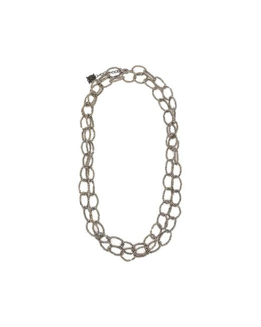 Panicale Metallic Beaded Layered Necklace