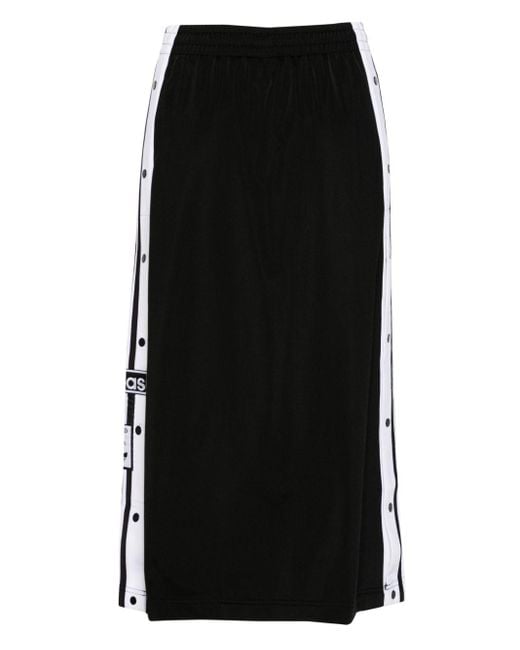 Adidas Black Adibreadk 3-Stripes Midi Skirt
