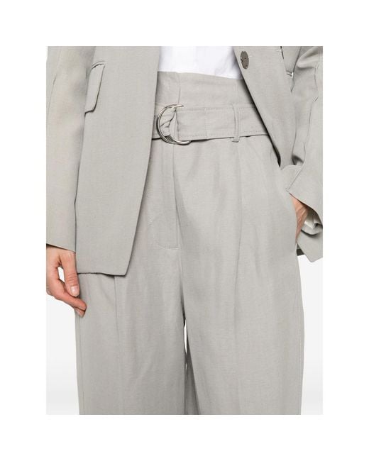 Seafarer Gray Irony Belt Trousers