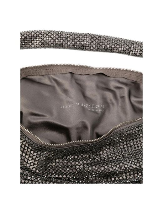 Benedetta Bruzziches Gray Ursula Shoulder Bag