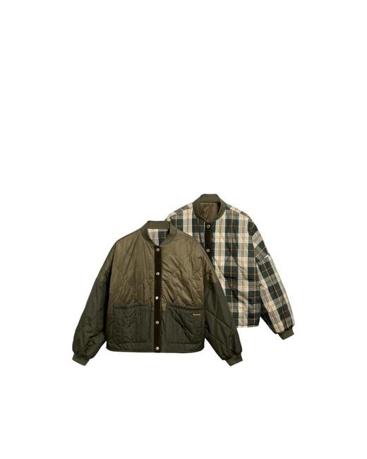 Barbour Green Reversible Quilted Jacket