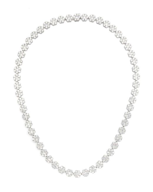Hatton Labs White Daisy Tennis-Chain Necklace