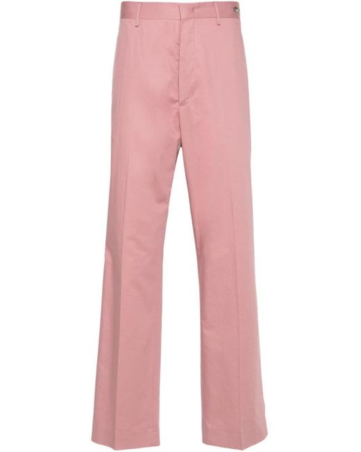 Tagliatore Pink Straight-Leg Trousers for men