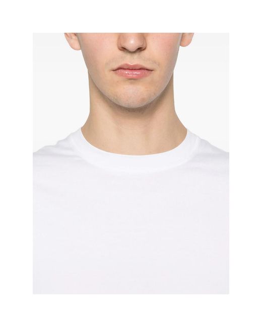 Fedeli White Long-Sleeve T-Shirt for men