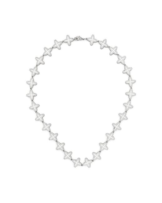 DARKAI Metallic Clover Necklace for men