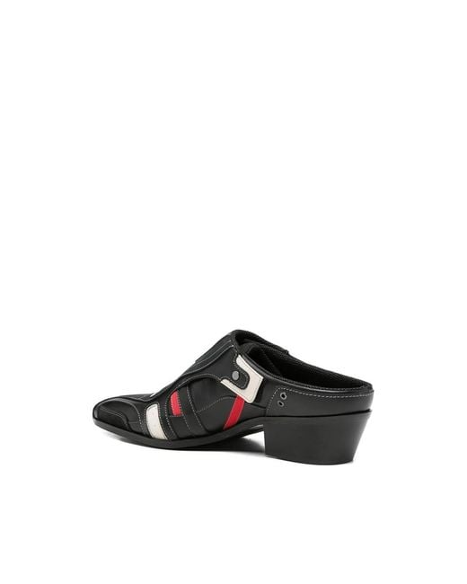 Martine Rose Black Heeled Mules for men