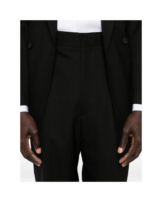 Reveres 1949 Black Double-Breasted Suit for men