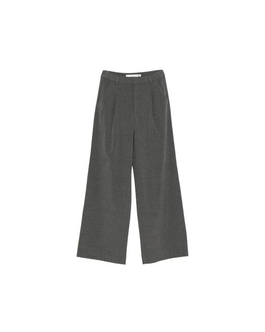 Gestuz Gray Paula Belt-Loops Trousers