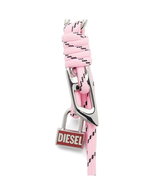 DIESEL Metallic Metal And Rope Charm With Pendant