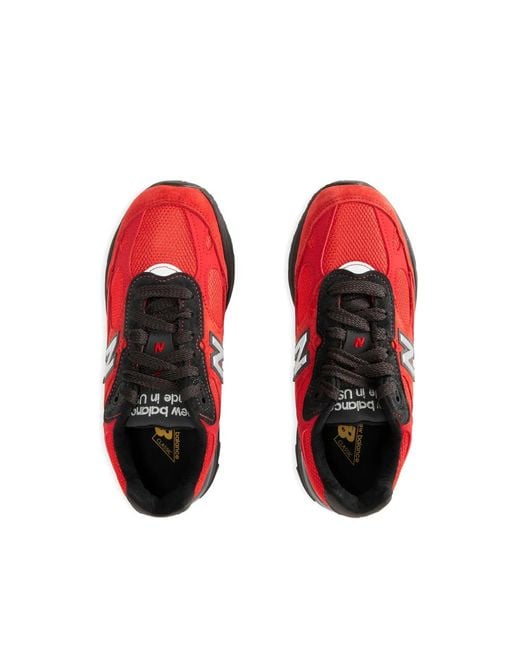 New Balance Red 993 Logo-Detail Sneakers for men