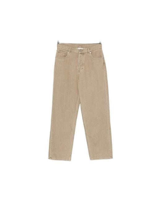 Drole de Monsieur Natural Logo-Patch Belt-Loop Jeans for men