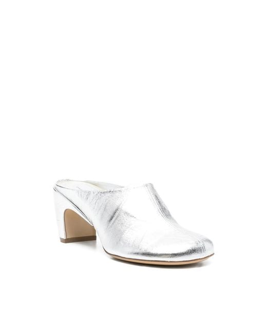 Dries Van Noten White Slip-On Shoes