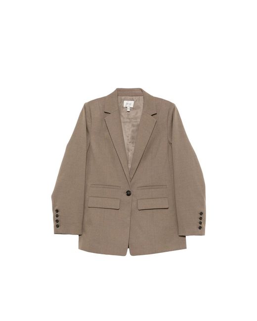 Gestuz Natural Single-Breasted Blazer