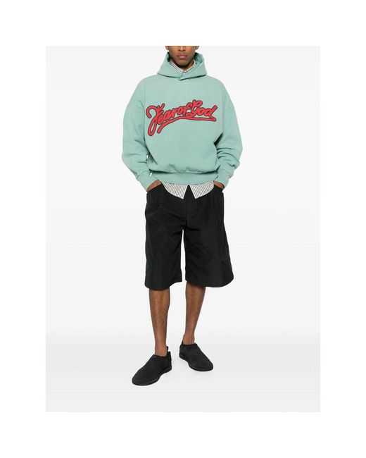 Fear Of God Green Hooded Sweatshirt for men