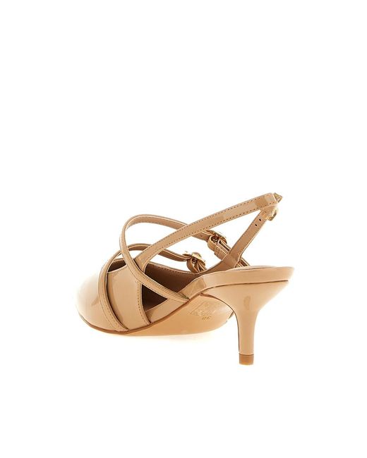 Twinset Natural Slingback Pumps