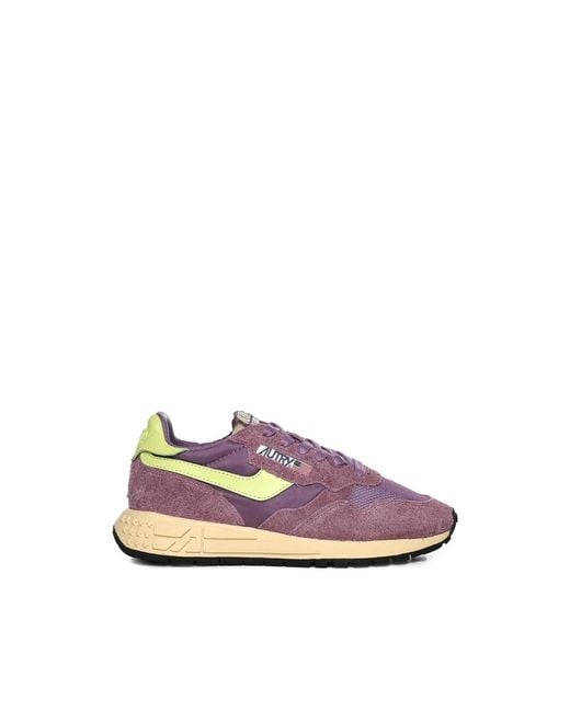 Autry Pink Sneakers Suede