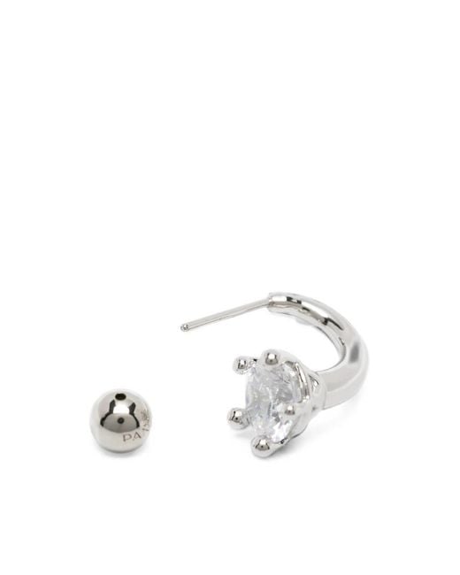 Panconesi White Nova Curved Earrings