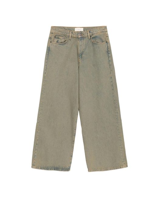 Jeanerica Gray Logo-Patch Jeans for men