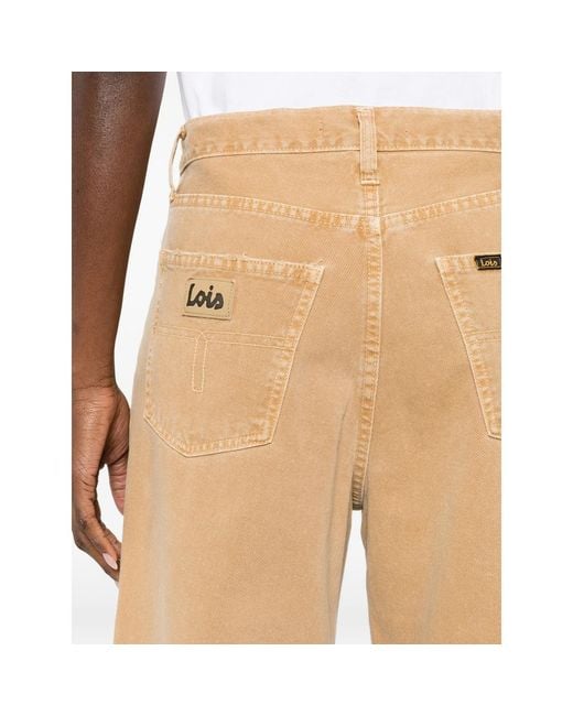 Lois Natural Skater Wide-Leg Denim