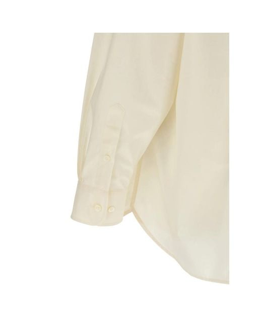 MM6 by Maison Margiela Natural Panelled Shirt for men