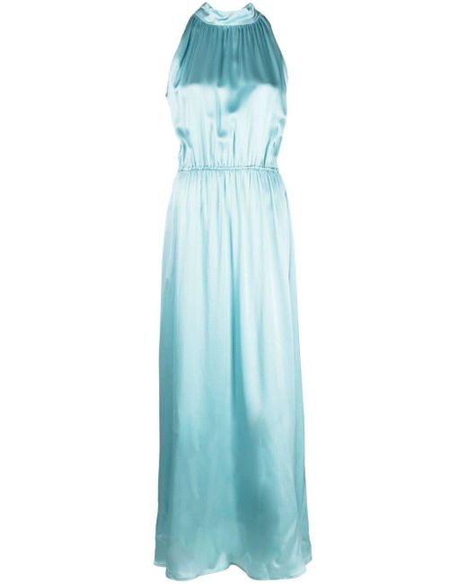 CRI.DA Blue Halterneck Silk Gown