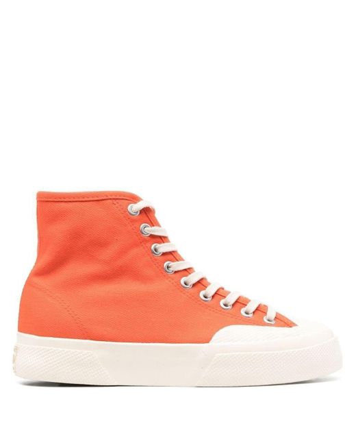 Superga Orange Artifact High-top Sneakers for men