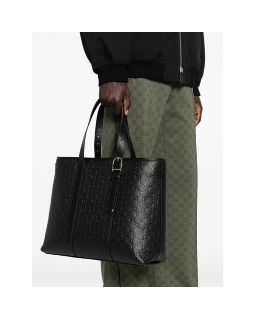 Gucci Black Tote Bags for men