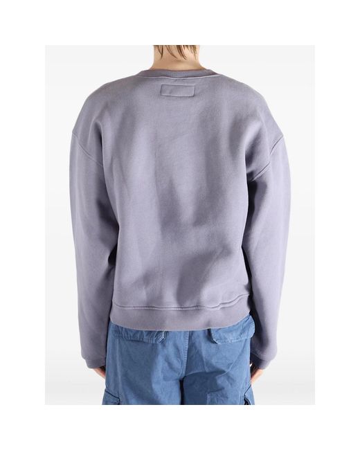 ERL Purple Embroidered Sweatshirt