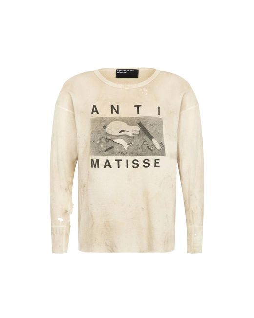 Enfants Riches Deprimes Natural Graphic-Print Distressed T-Shirt for men