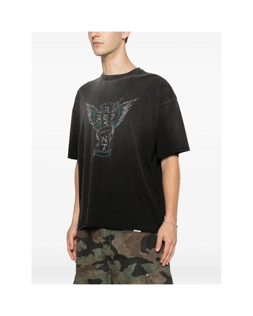 Represent Black T-Shirt Mlm101141-04 for men