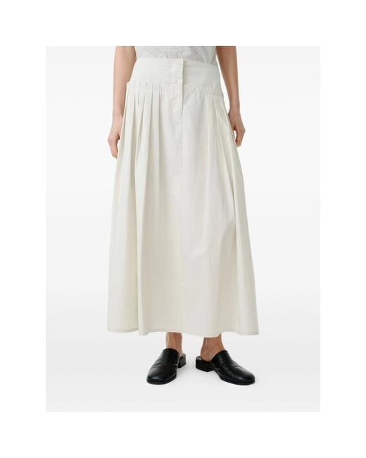 Studio Nicholson White Agat Skirt