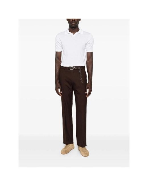 Eraldo White V-Neck T-Shirt for men