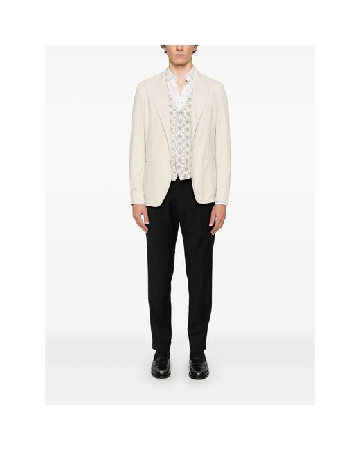 Eraldo Natural Peak-Lapels Blazer for men