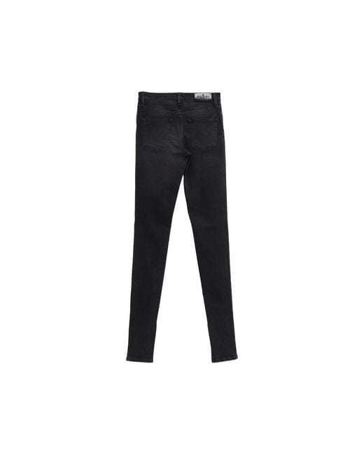 Gucci Black Logo-Patch Split-Hem Jeans