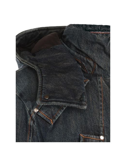 Moose Knuckles Gray Hooded Cotton Jacket for men