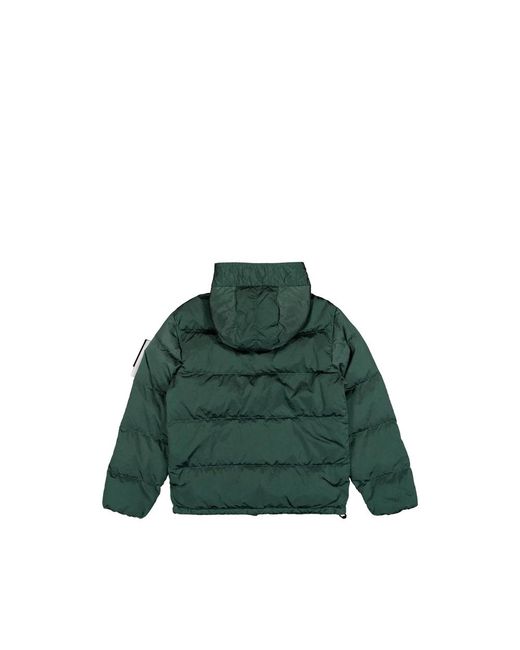 Stone Island Green Nylon Metal Down Jacket W Anti Drop Finish for men