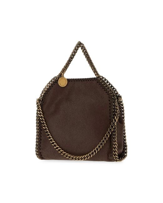 Stella McCartney Brown Chocolate Shaggy Deer Tiny Falabella Handbag