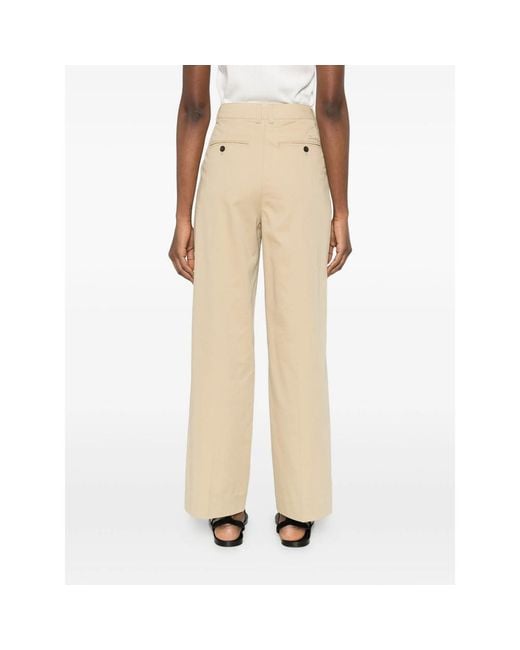 DUNST Natural Pleated Trousers