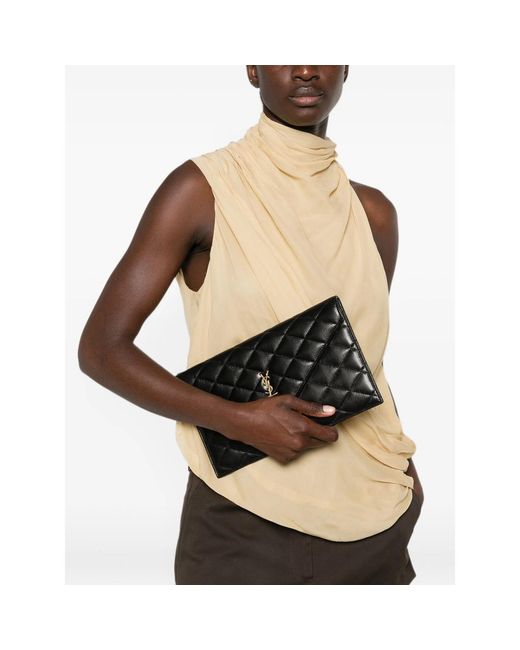 Saint Laurent Black Clutch Bags
