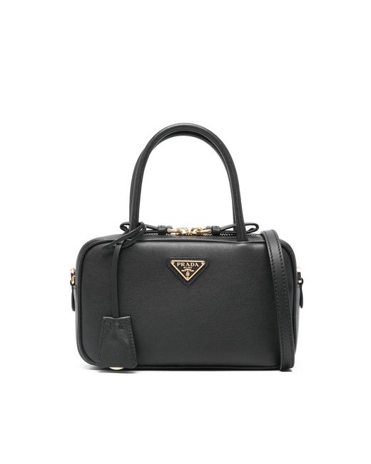 Prada Black Top-Handle Mini Bag
