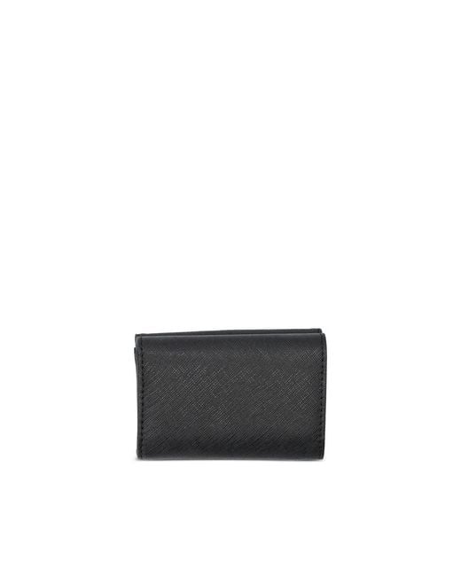 Vivienne Westwood Black Envelope Leather Wallet for men