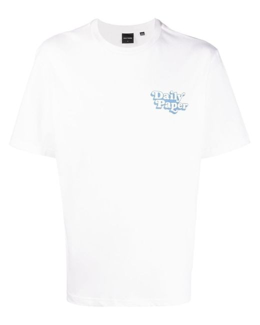 Daily Paper Cotton Najeeb Logo-print T-shirt in White | Lyst