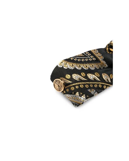 Etro Green Paisley-Print Knotted Headband