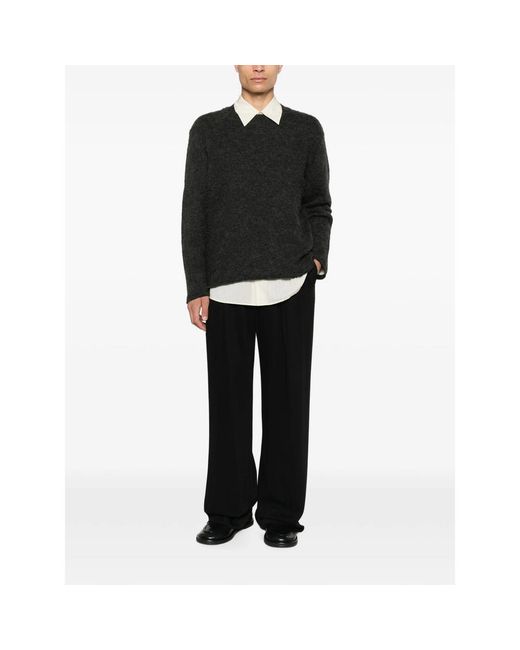 Diana Studio Black Long-Sleeve Sweater for men