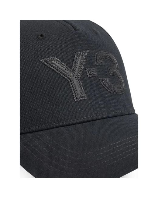 Y-3 Blue Logo-Embroidered Baseball Cap for men