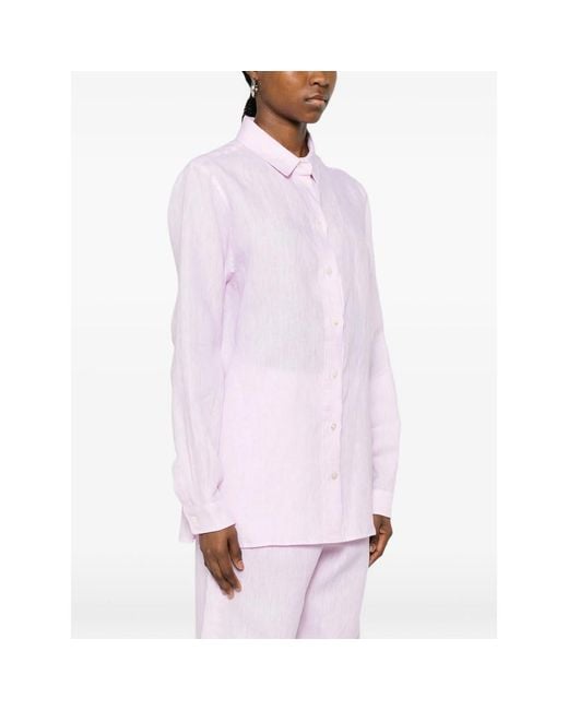 Riviera Pink Button-Up Long-Sleeve Shirt