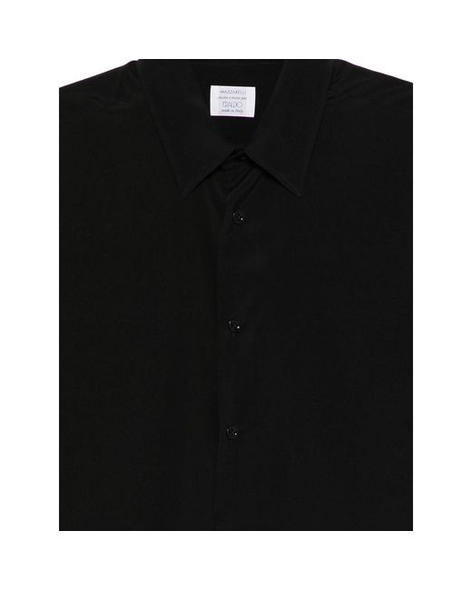 Mazzarelli Black Long-Sleeves Shirt for men