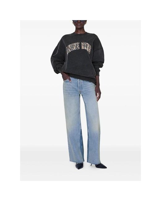 Anine Bing Black Sweatshirts