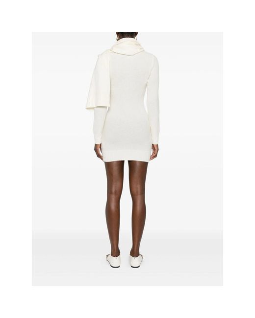 AYA MUSE White Amar Scarf Mini Dress