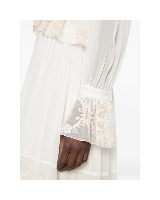 Raquel Diniz White Lorelai V-Neck Maxi Dress